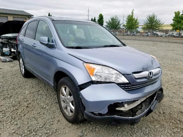 JHLRE48758C057616 - 2008 HONDA CR-V EXL BLUE photo 1