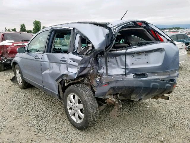 JHLRE48758C057616 - 2008 HONDA CR-V EXL BLUE photo 3