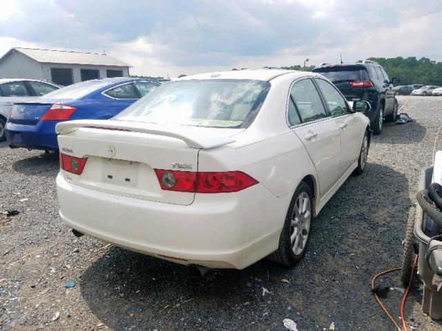 JH4CL96877C004690 - 2007 ACURA TSX WHITE photo 4