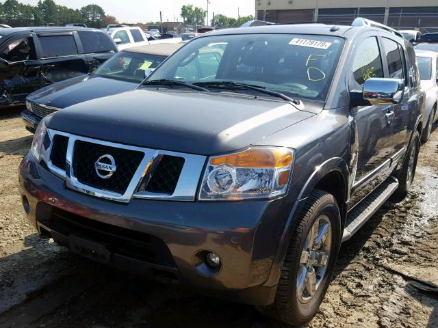 5N1AA0NE8AN611108 - 2010 NISSAN ARMADA PLA GRAY photo 2