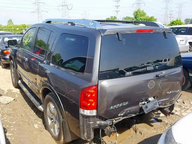 5N1AA0NE8AN611108 - 2010 NISSAN ARMADA PLA GRAY photo 3