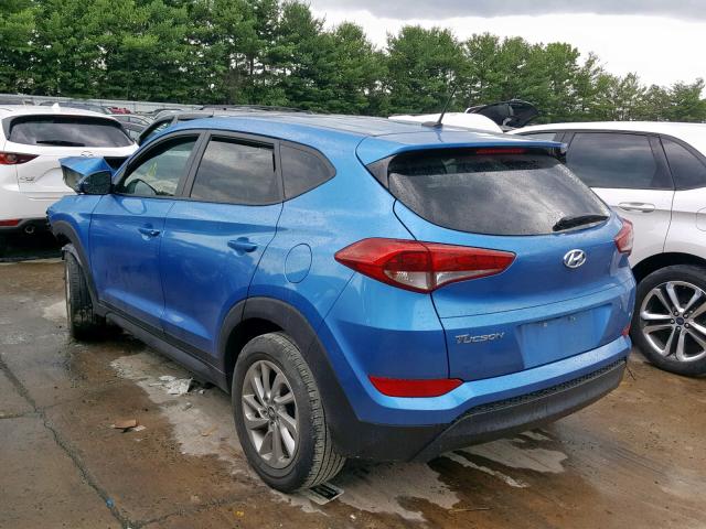 KM8J23A48GU099053 - 2016 HYUNDAI TUCSON SE BLUE photo 3