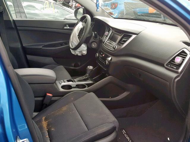 KM8J23A48GU099053 - 2016 HYUNDAI TUCSON SE BLUE photo 5