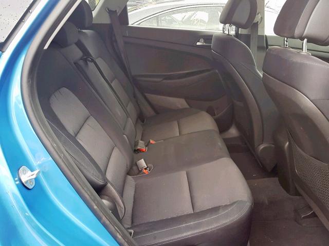 KM8J23A48GU099053 - 2016 HYUNDAI TUCSON SE BLUE photo 6