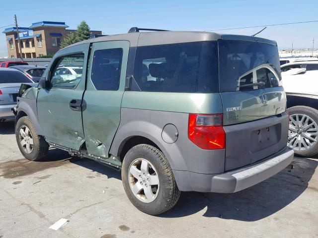 5J6YH28584L032801 - 2004 HONDA ELEMENT EX GREEN photo 3