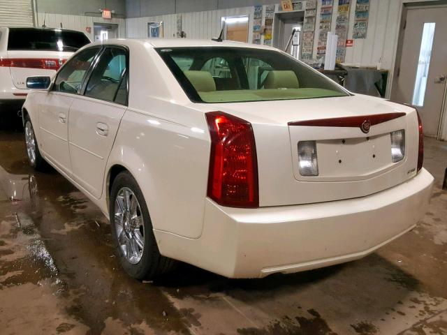 1G6DP577170197156 - 2007 CADILLAC CTS HI FEA WHITE photo 3