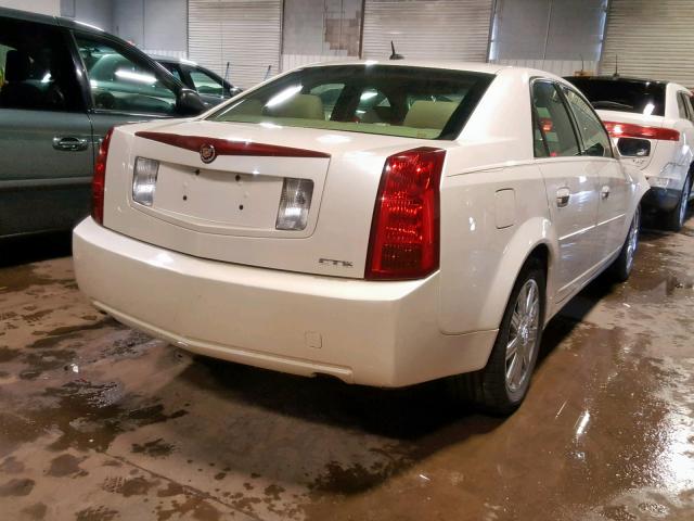 1G6DP577170197156 - 2007 CADILLAC CTS HI FEA WHITE photo 4