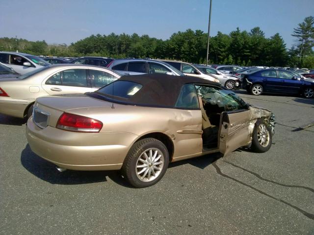 1C3EL55U71N731278 - 2001 CHRYSLER SEBRING LX GOLD photo 4