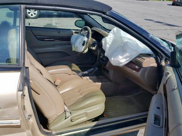 1C3EL55U71N731278 - 2001 CHRYSLER SEBRING LX GOLD photo 5