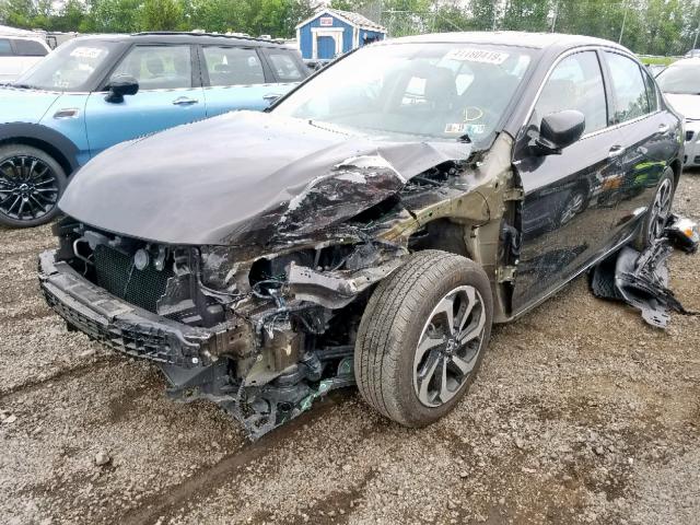 1HGCR3F84HA008479 - 2017 HONDA ACCORD EXL BROWN photo 2