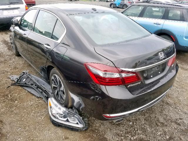 1HGCR3F84HA008479 - 2017 HONDA ACCORD EXL BROWN photo 3