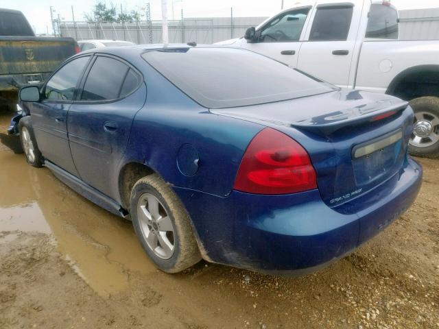 2G2WP552461102495 - 2006 PONTIAC GRAND PRIX BLUE photo 3