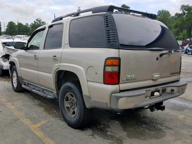 1GNEK13T55R194661 - 2005 CHEVROLET TAHOE K150 TAN photo 3