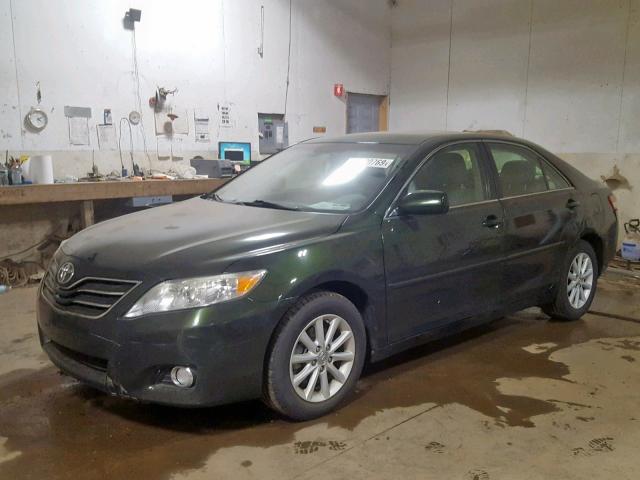 4T4BF3EK5AR072763 - 2010 TOYOTA CAMRY BASE GREEN photo 2