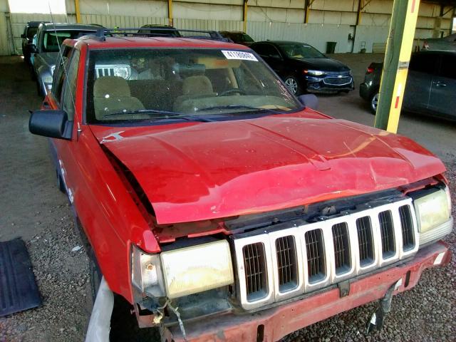 1J4GZ58S0WC201616 - 1998 JEEP GRAND CHER RED photo 1