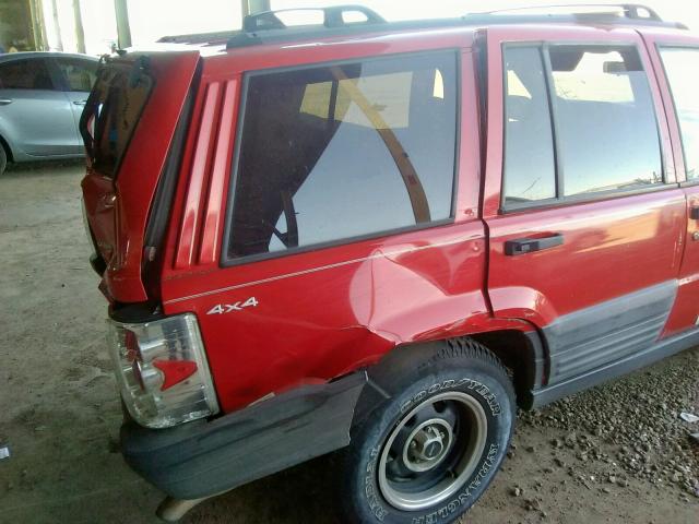 1J4GZ58S0WC201616 - 1998 JEEP GRAND CHER RED photo 9