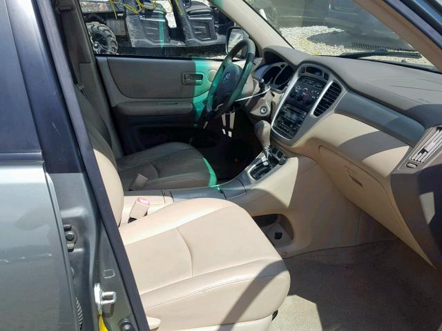 JTEDP21A070127451 - 2007 TOYOTA HIGHLANDER GREEN photo 5