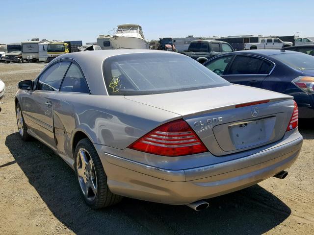 WDBPJ75J05A043825 - 2005 MERCEDES-BENZ CL 500 GRAY photo 3