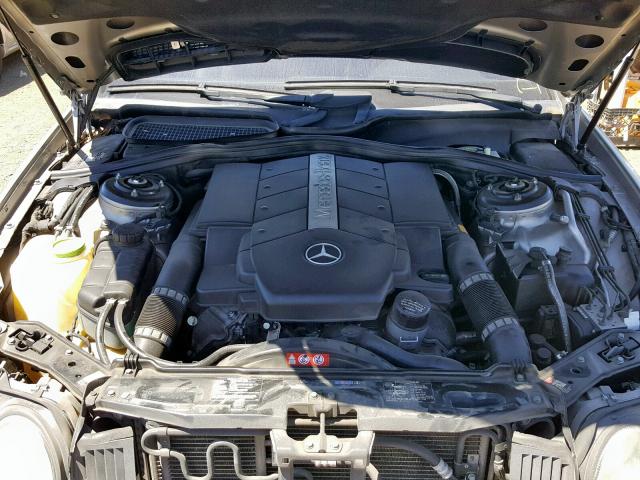 WDBPJ75J05A043825 - 2005 MERCEDES-BENZ CL 500 GRAY photo 7