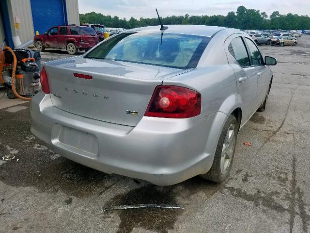 1B3BD2FG6BN572386 - 2011 DODGE AVENGER LU SILVER photo 4