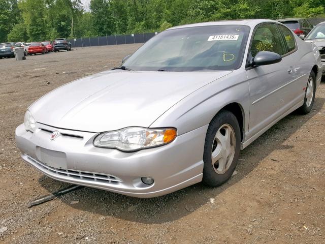 2G1WX12K849113256 - 2004 CHEVROLET MONTE CARL SILVER photo 2