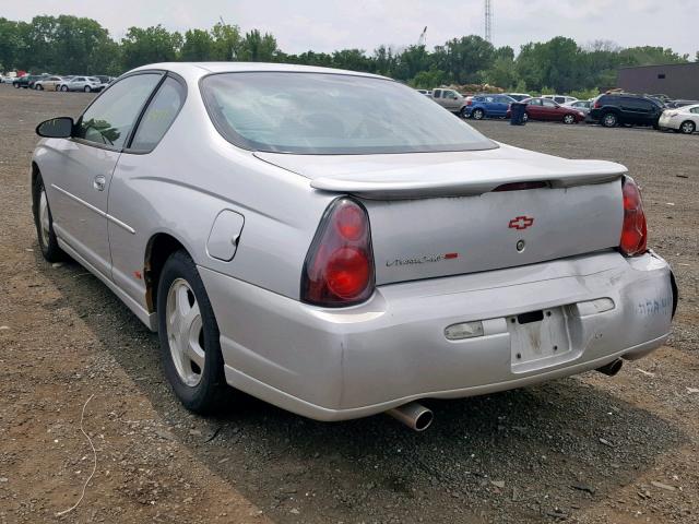 2G1WX12K849113256 - 2004 CHEVROLET MONTE CARL SILVER photo 3