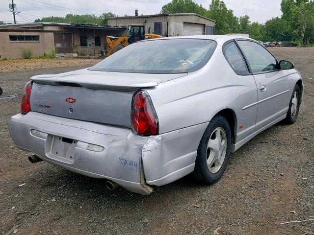 2G1WX12K849113256 - 2004 CHEVROLET MONTE CARL SILVER photo 4