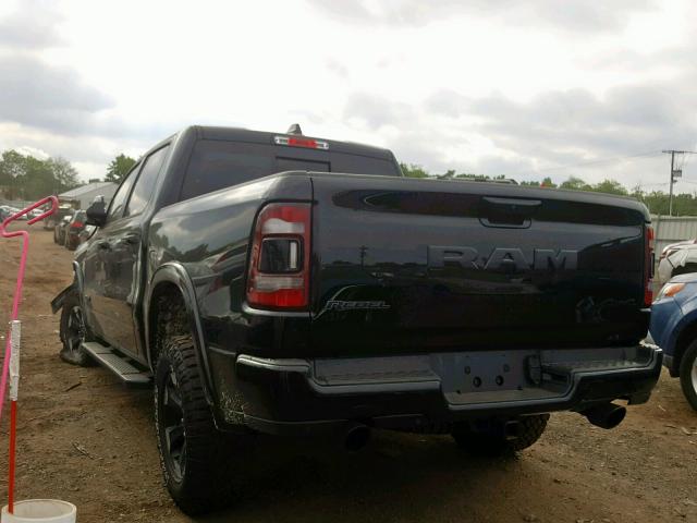 1C6SRFLT8KN610247 - 2019 RAM 1500 REBEL შავი ფოტო 3