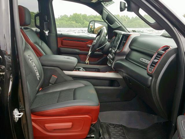 1C6SRFLT8KN610247 - 2019 RAM 1500 REBEL შავი ფოტო 5