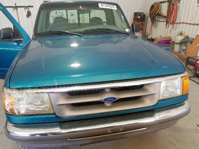 1FTCR11U9VTA86389 - 1997 FORD RANGER GREEN photo 9