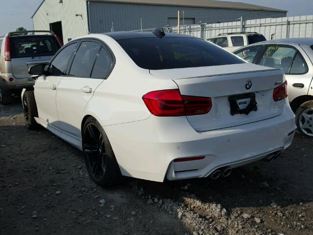 WBS8M9C55J5J80169 - 2018 BMW M3 WHITE photo 3