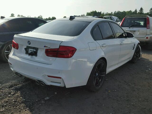 WBS8M9C55J5J80169 - 2018 BMW M3 WHITE photo 4