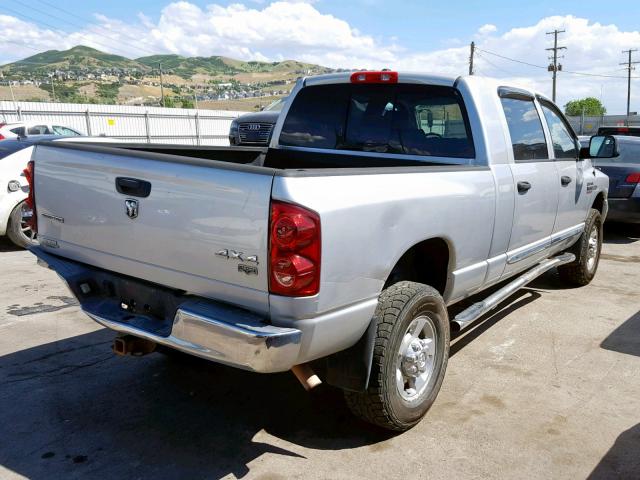 3D7KS29D27G800072 - 2007 DODGE RAM 2500 SILVER photo 4