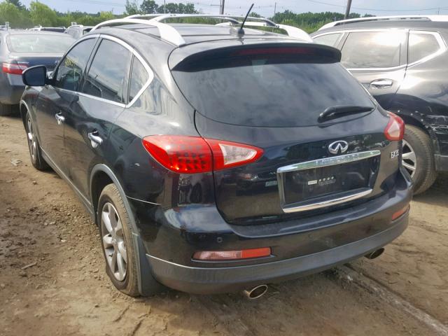 JNKAJ09F88M360161 - 2008 INFINITI EX35 BASE BLACK photo 3