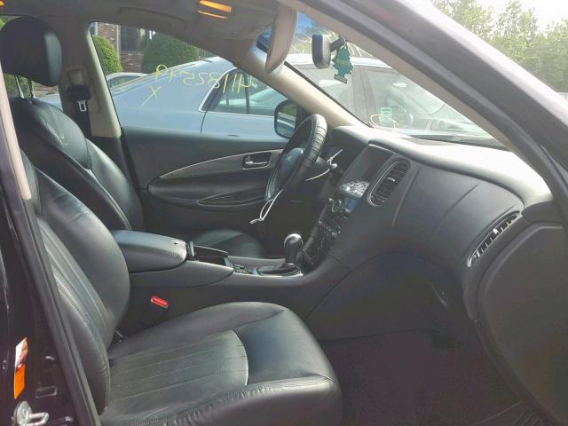 JNKAJ09F88M360161 - 2008 INFINITI EX35 BASE BLACK photo 5