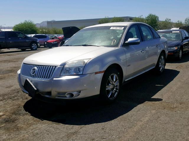 1MEHM43WX8G620791 - 2008 MERCURY SABLE PREM SILVER photo 2