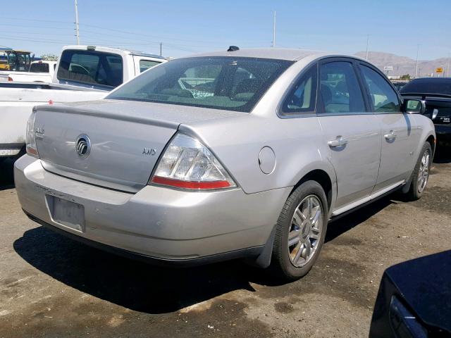 1MEHM43WX8G620791 - 2008 MERCURY SABLE PREM SILVER photo 4