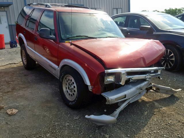 1GNDT13W4S2209366 - 1995 CHEVROLET BLAZER RED photo 1