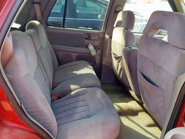 1GNDT13W4S2209366 - 1995 CHEVROLET BLAZER RED photo 6