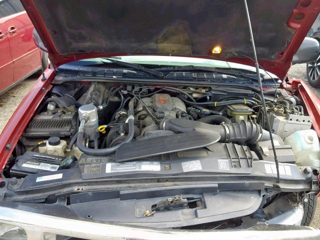 1GNDT13W4S2209366 - 1995 CHEVROLET BLAZER RED photo 7