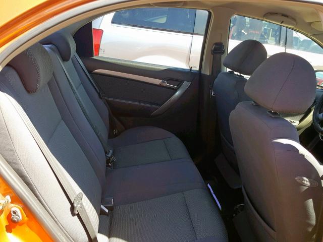 KL1TD56687B101402 - 2007 CHEVROLET AVEO BASE Narıncı foto 6