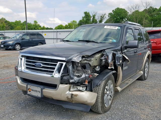 1FMEU74E57UB66960 - 2007 FORD EXPLORER E BLUE photo 2