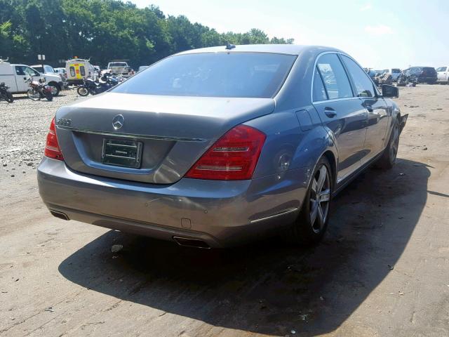 WDDNG7BB4AA338205 - 2010 MERCEDES-BENZ S 550 SILVER photo 4