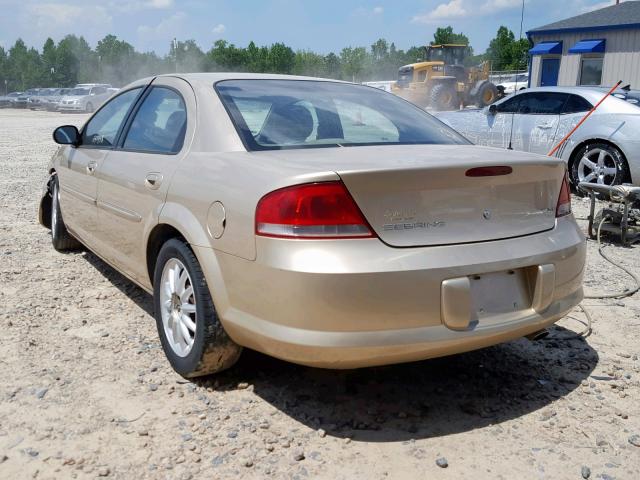 1C3EL56UX1N527931 - 2001 CHRYSLER SEBRING LX GOLD photo 3