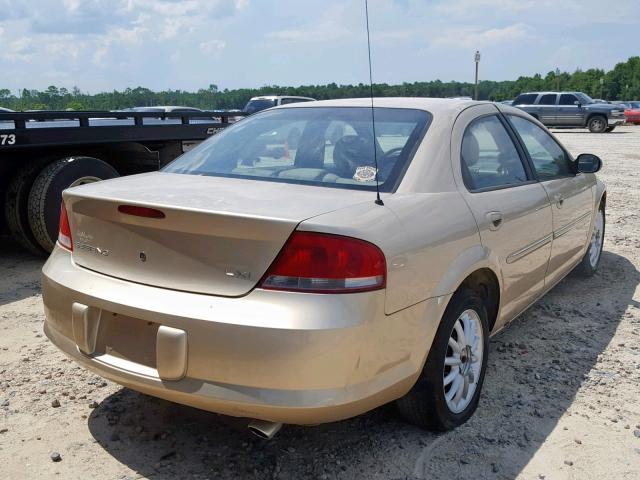 1C3EL56UX1N527931 - 2001 CHRYSLER SEBRING LX GOLD photo 4