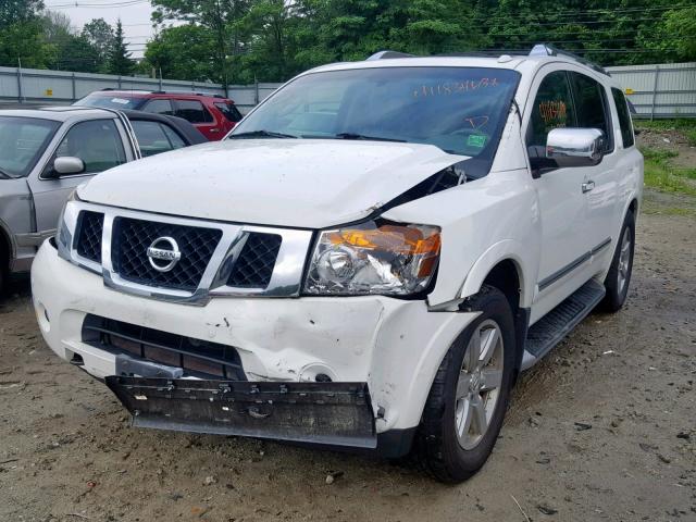 5N1AA0NE5AN608621 - 2010 NISSAN ARMADA PLA WHITE photo 2