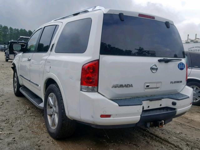 5N1AA0NE5AN608621 - 2010 NISSAN ARMADA PLA WHITE photo 3