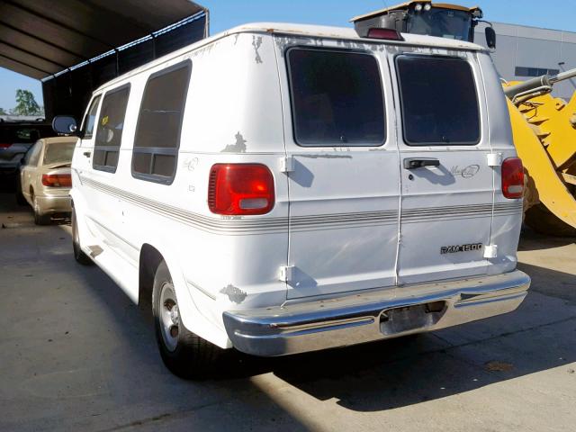 2B6HB11Y3YK129355 - 2000 DODGE RAM VAN B1 WHITE photo 3