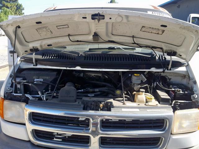 2B6HB11Y3YK129355 - 2000 DODGE RAM VAN B1 WHITE photo 7