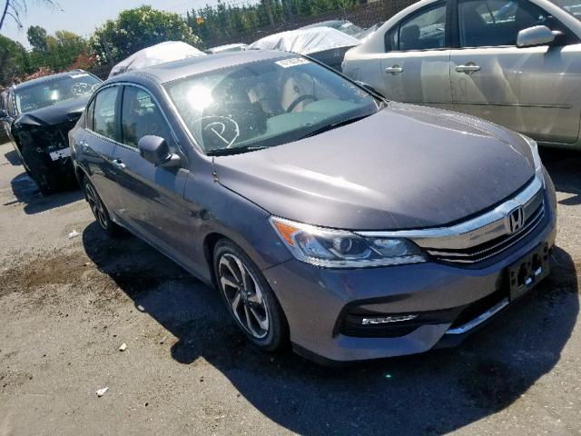 1HGCR2F81HA105973 - 2017 HONDA ACCORD EXL SILVER photo 1